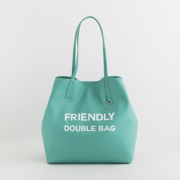 Grands sacs de courses réversibles pour femme Friendly Double Spri – Image 4