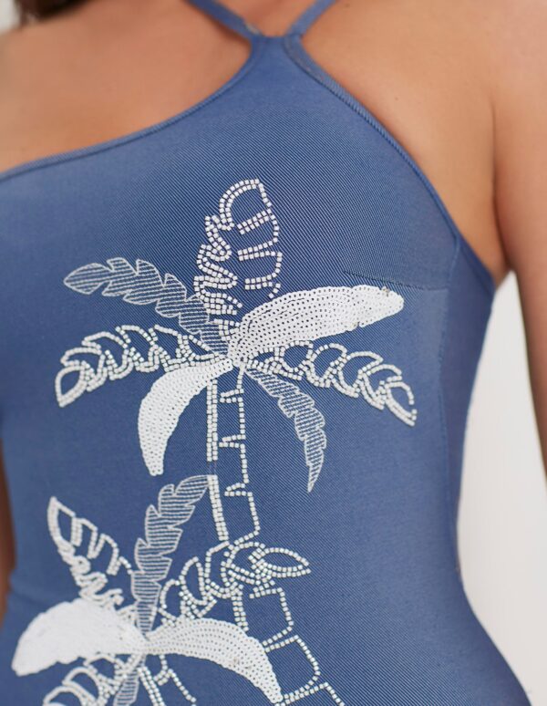 Maillot de bain une pièce en jean pour femme – Image 3
