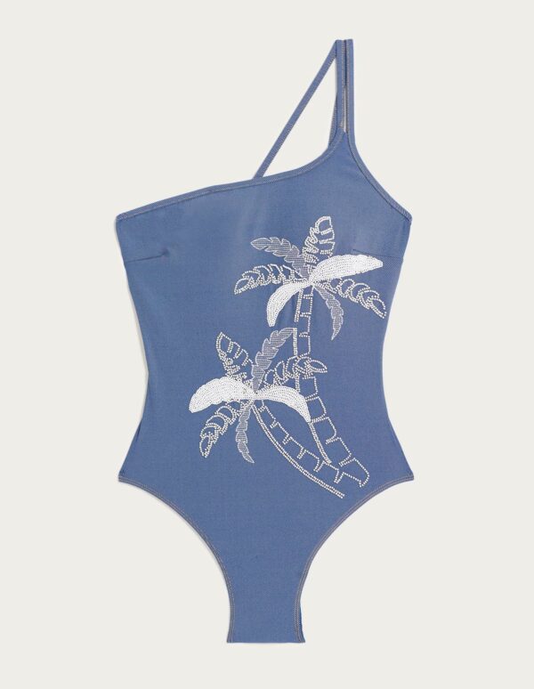 Maillot de bain une pièce en jean pour femme – Image 2