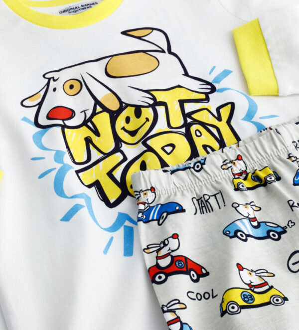 Pyjama long en coton « Bonne nuit bébé garçon » 1 – Image 6