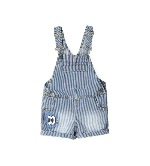 Salopette en jean indigo style universitaire pour bébé garçon