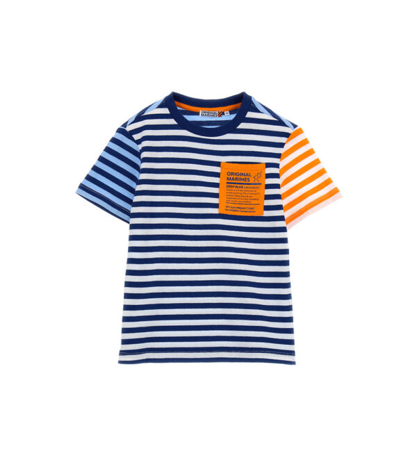 T-shirt multicolore pour garçon biologiste marin