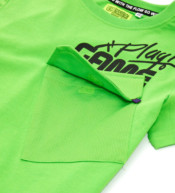 T-shirt garçon sport de rue avec poche – Image 4