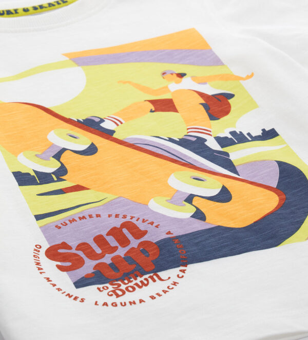 T-shirt en coton flammé Surf Spirit Boy 2 – Image 2