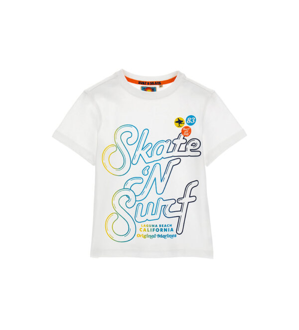 T-shirt garçon esprit surf en coton flammé 2 – Image 11
