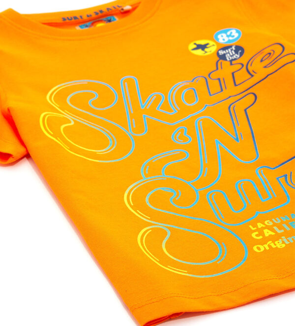 T-shirt garçon esprit surf en coton flammé 2 – Image 3