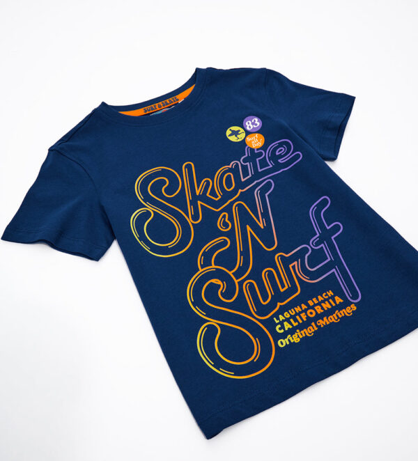 T-shirt garçon esprit surf en coton flammé 2 – Image 8