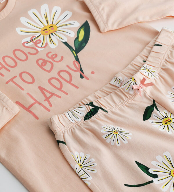Pyjama long en coton Bonne nuit fille 4 – Image 2