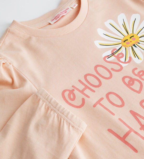 Pyjama long en coton Bonne nuit fille 4 – Image 3
