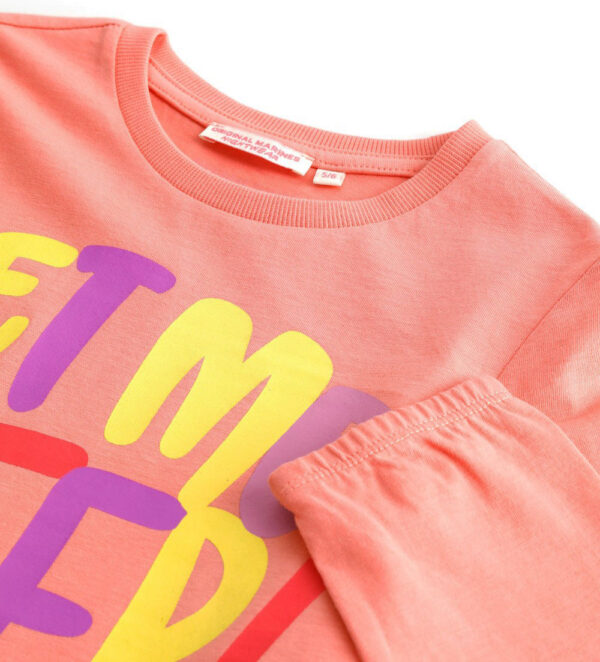 Pyjama long en coton « Bonne nuit fille » 6 – Image 5