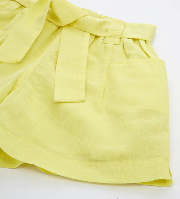 Short en lin fille pastel tropical – Image 3