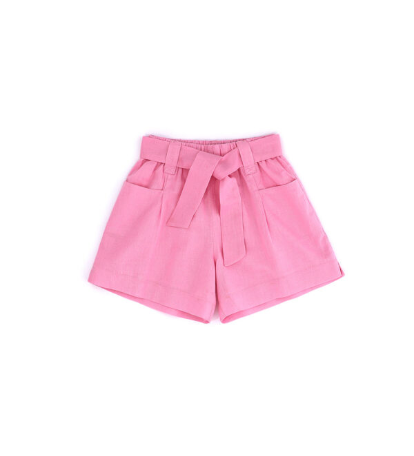 Short en lin fille pastel tropical – Image 4