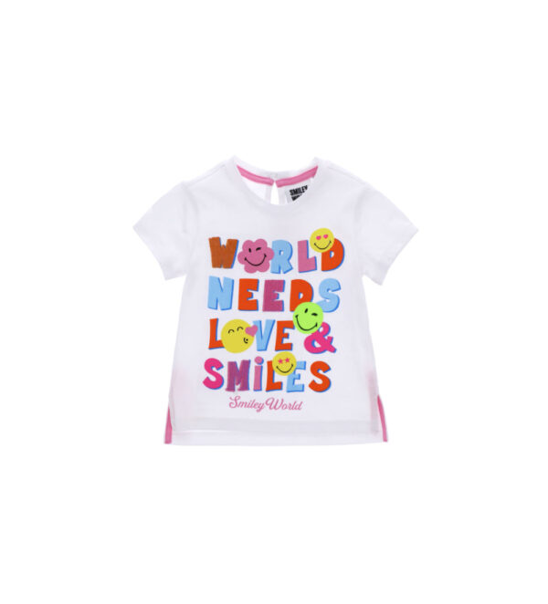 T-shirt à manches courtes pour bébé fille avec motif smiley de Jolla Beach – Image 6