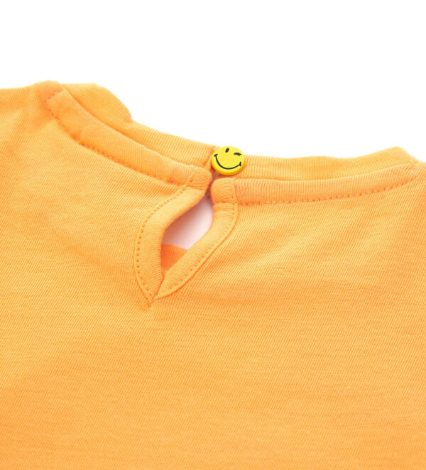 T-shirt à manches courtes pour bébé fille avec motif smiley de Jolla Beach – Image 4