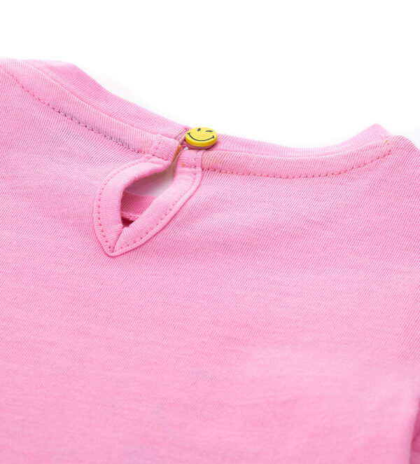 T-shirt à manches courtes pour bébé fille avec motif smiley de Jolla Beach – Image 14