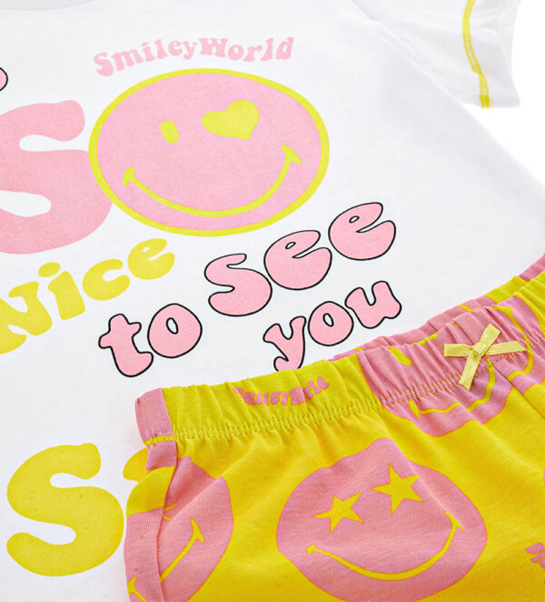 Bonne nuit fille smiley pyjama court 3 – Image 3