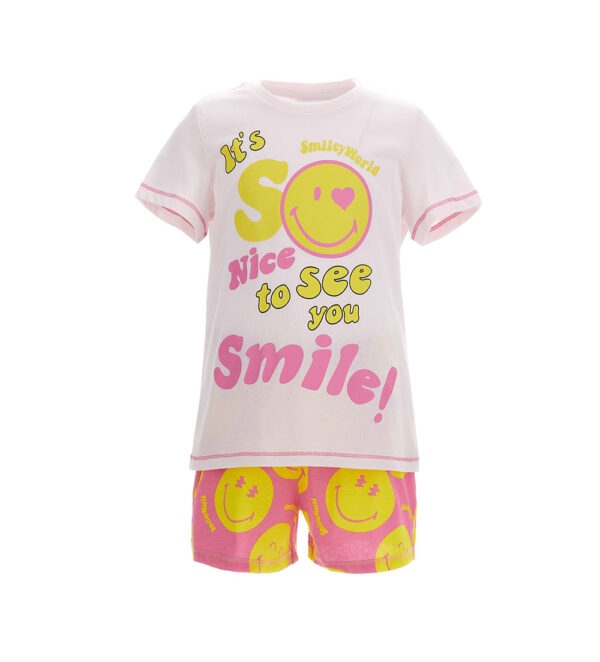 Bonne nuit fille smiley pyjama court 3 – Image 4