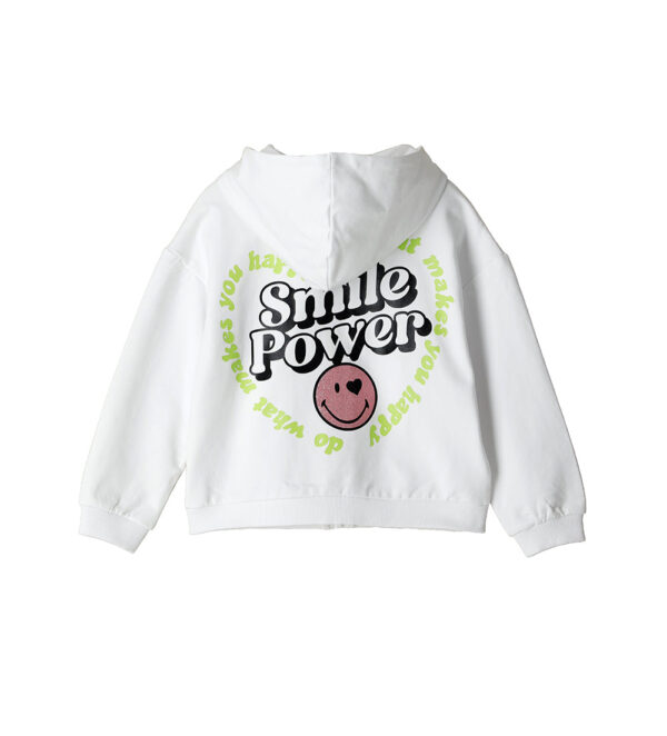 Sweat-shirt Active Girl Smiley à capuche – Image 2