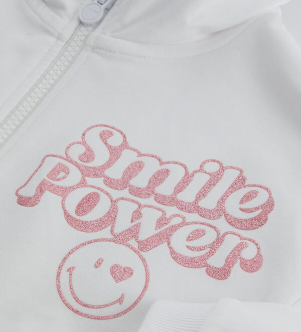 Sweat-shirt Active Girl Smiley à capuche – Image 3