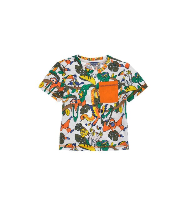 T-shirt manches courtes bébé garçon Crazy Jungle 44