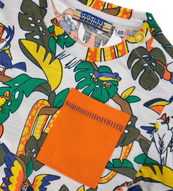 T-shirt manches courtes bébé garçon Crazy Jungle 44 – Image 3