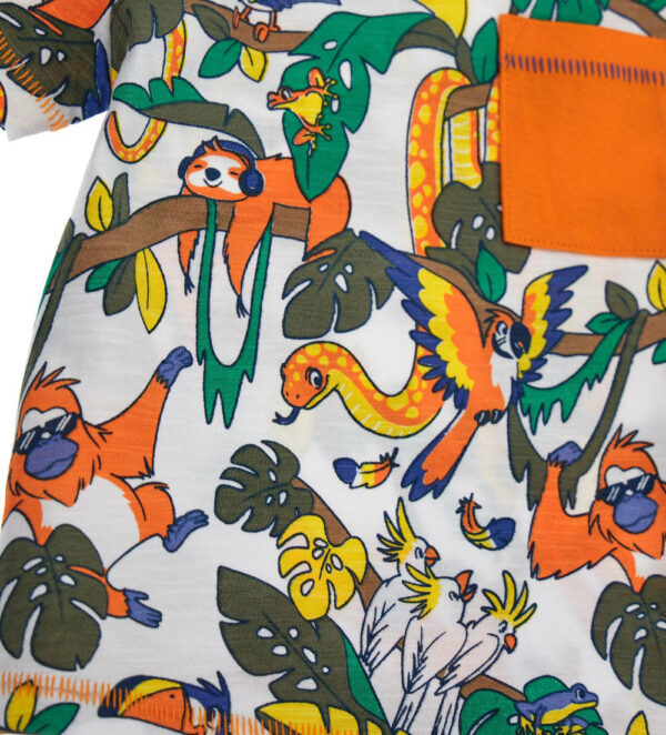 T-shirt manches courtes bébé garçon Crazy Jungle 44 – Image 2