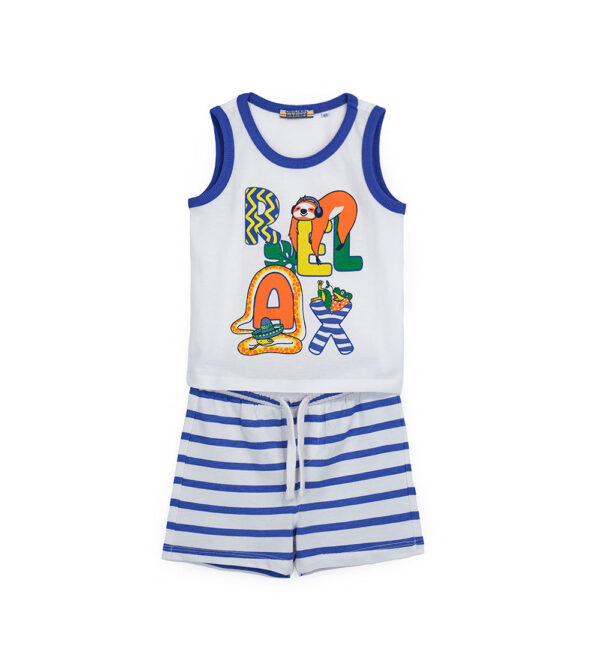 Ensemble 2 pièces bébé garçon Crazy Jungle en coton 3