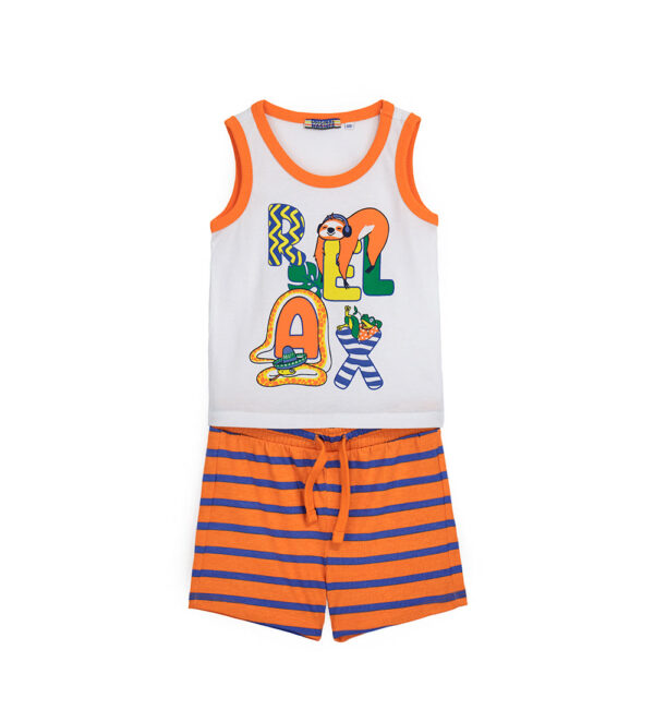 Ensemble 2 pièces bébé garçon Crazy Jungle en coton 3 – Image 4
