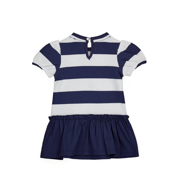 Robe bébé fille à manches ballon Royal Sailor – Image 2
