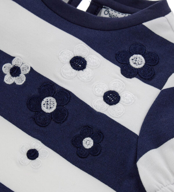 Robe bébé fille à manches ballon Royal Sailor – Image 4