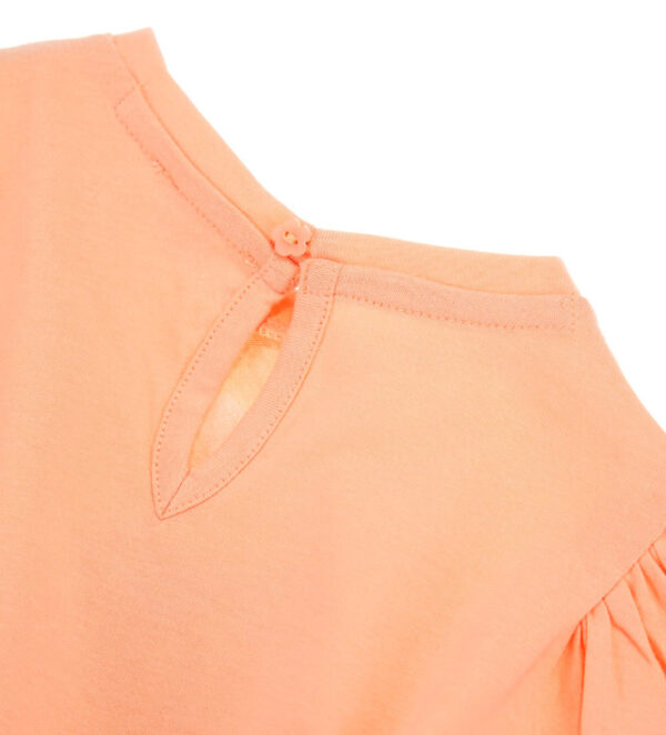T-shirt bébé fille Peach Sunrise avec nœud – Image 6