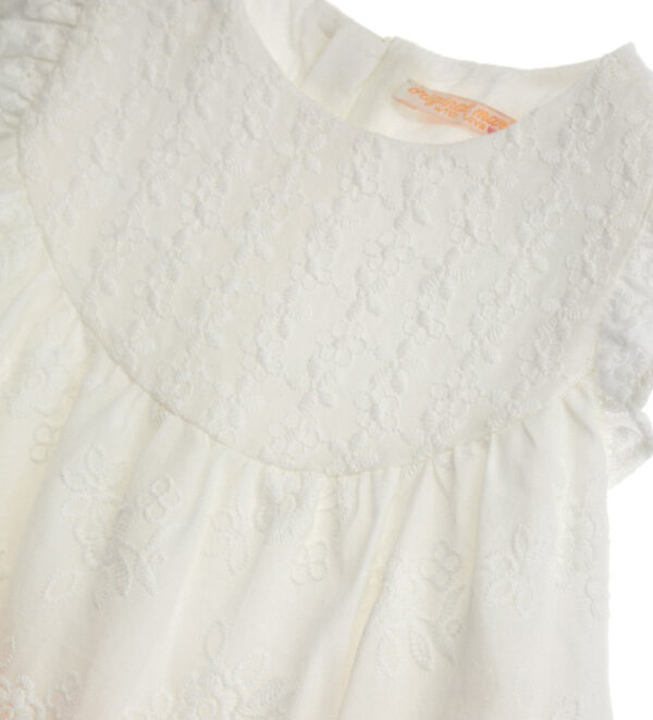Robe bébé fille Peach Sunrise avec empiècements – Image 3