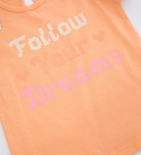 Ensemble t-shirt et short bébé fille Peach Sunrise 6 – Image 4