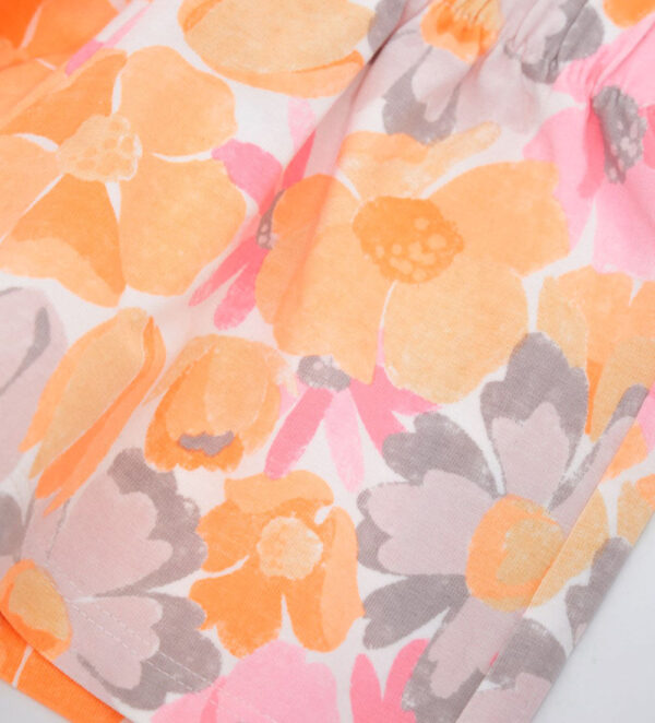 Ensemble t-shirt et short bébé fille Peach Sunrise 6 – Image 3