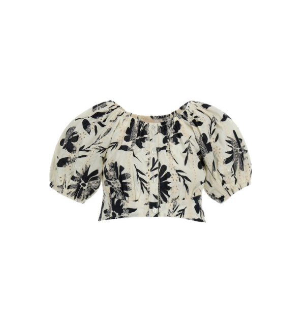 Haut court en coton style hippie chic pour fille