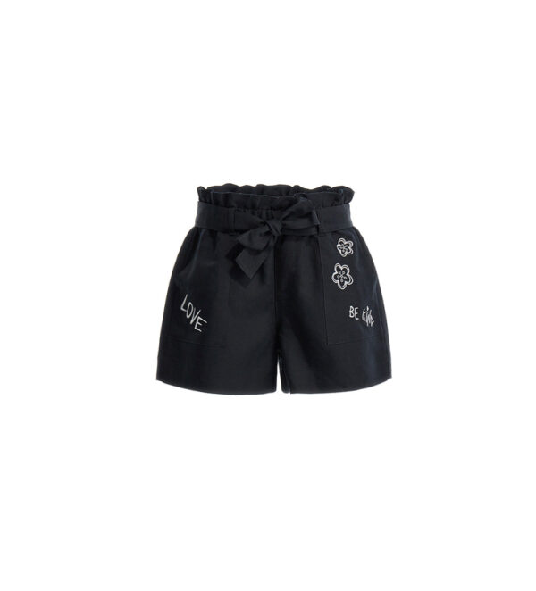 Bermuda en lin style ethnique hippie chic pour fille – Image 5