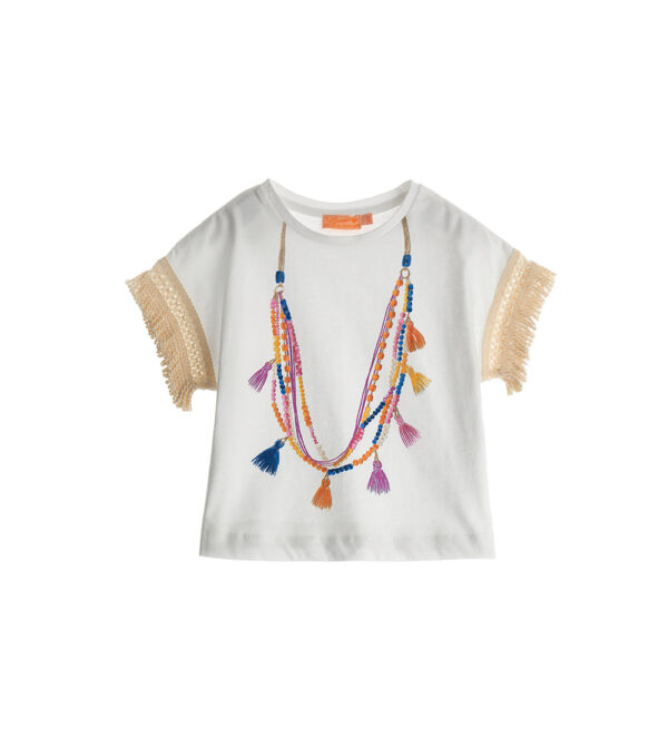 T-shirt Boho Picnic Girl à paillettes 1 – Image 5