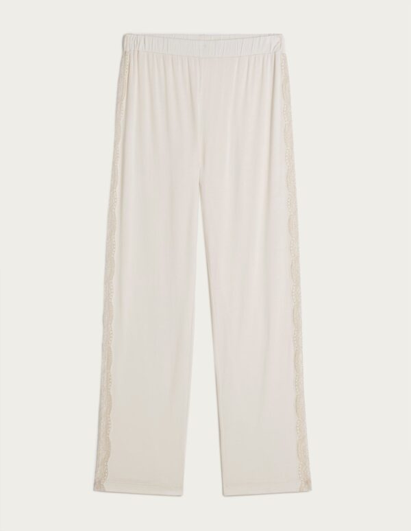 Pantalon long femme en modal/dentelle 2 – Image 4