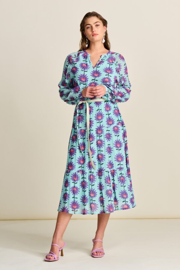 Robe - Georgie Flower Aqua