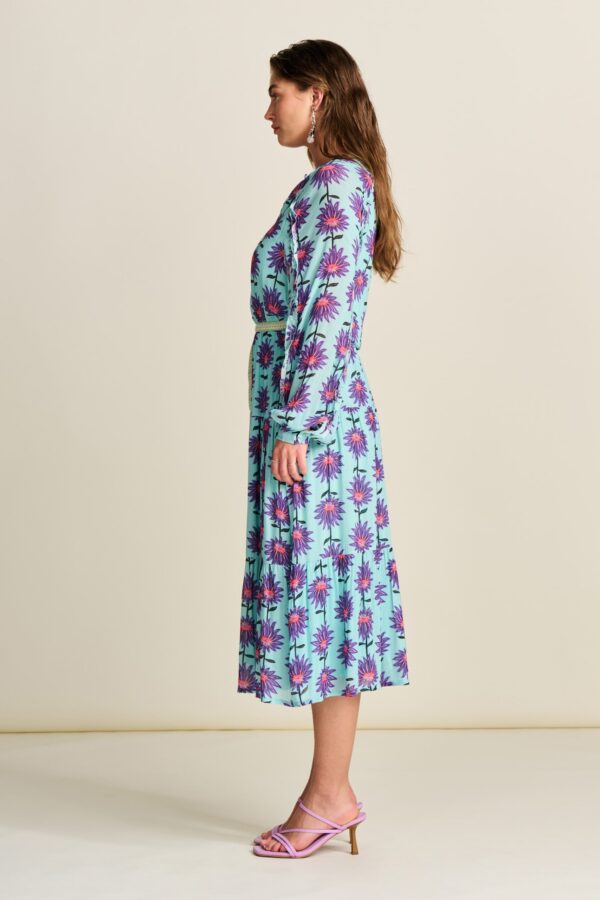 Robe - Georgie Flower Aqua – Image 5