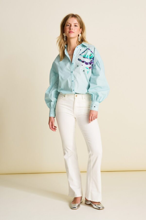 Jeans - Kate Flare Blooming Écru