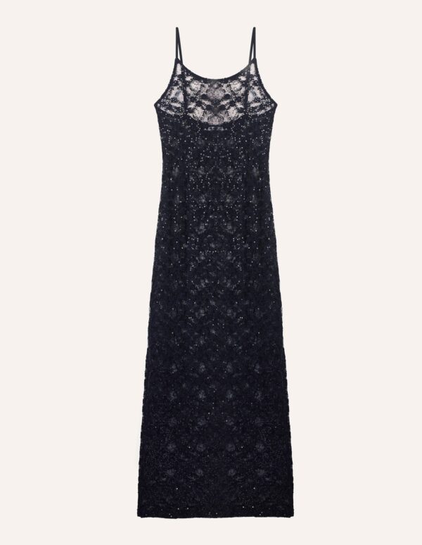 Robe longue en dentelle scintillante pour femme – Image 5