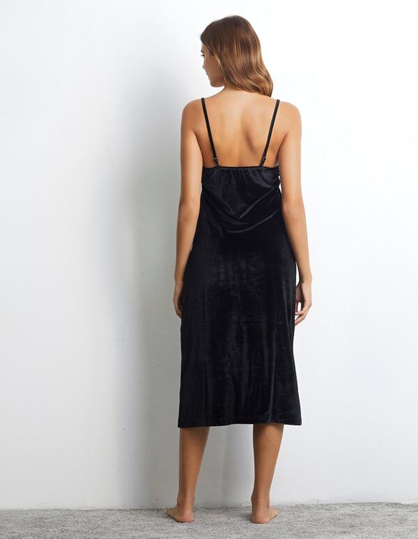 Robe de soirée en velours pour femme – Image 3