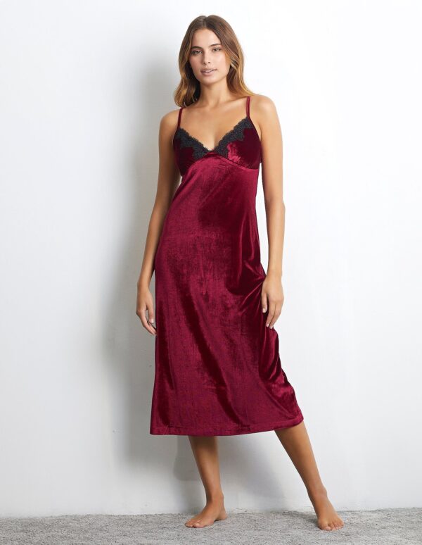 Robe de soirée en velours pour femme – Image 9
