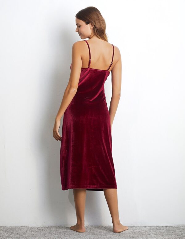 Robe de soirée en velours pour femme – Image 7