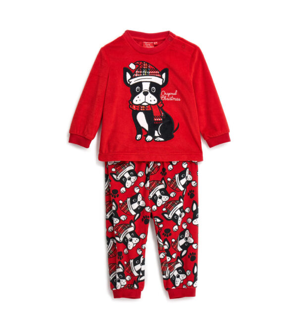 Pyjama capsule de Noël en fourrure écologique pour bébé garçon