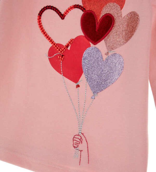 T-shirt pailleté pour bébé fille Heartbeat – Image 3