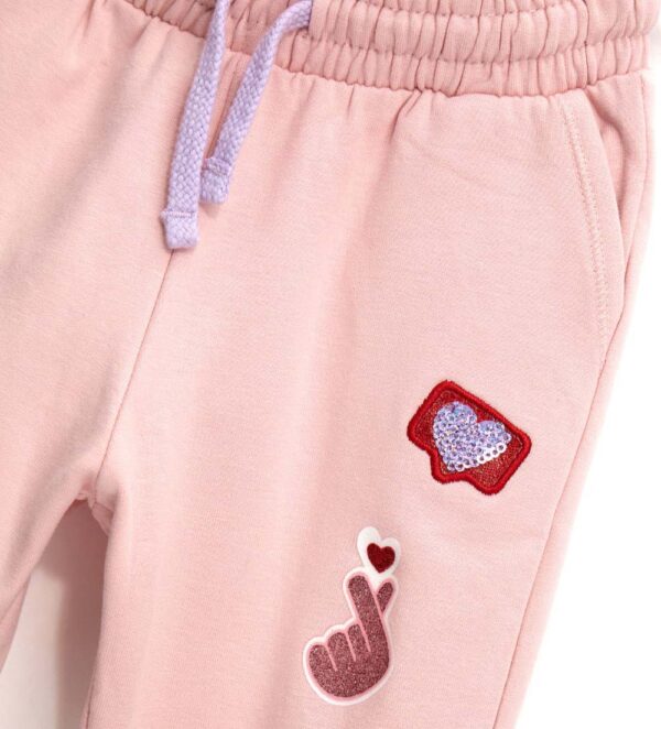 Pantalon de survêtement Heartbeat pour bébé fille – Image 5