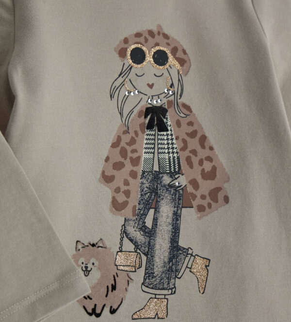 T-shirt pailleté bébé fille Nuance D'Hiver – Image 6