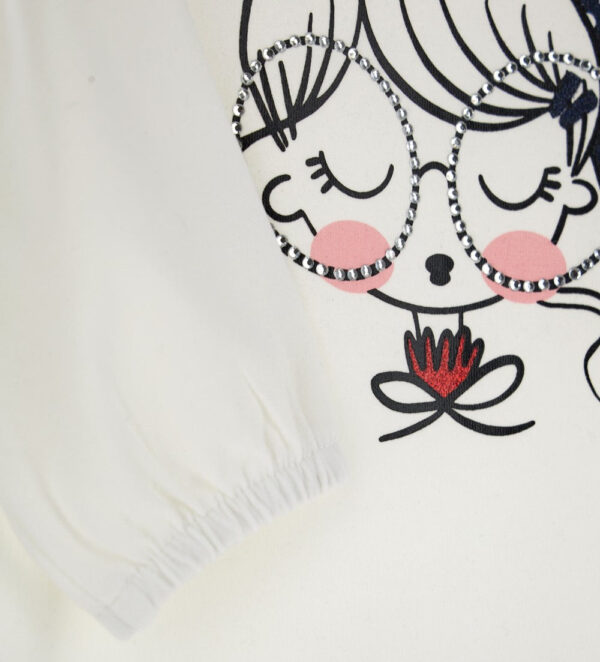 T-shirt à col montant pour bébé fille Natalizio – Image 2